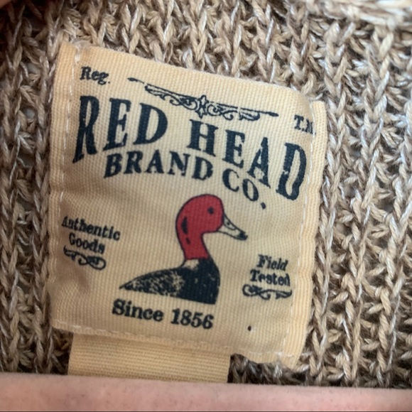 Red Head Brand Co. Popover Sweater Chunky Knit Fisherman Sweater Size XL - Picture 2 of 6